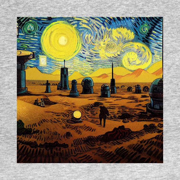 Starry Night in Mos Eisley Tatooine by Grassroots Green